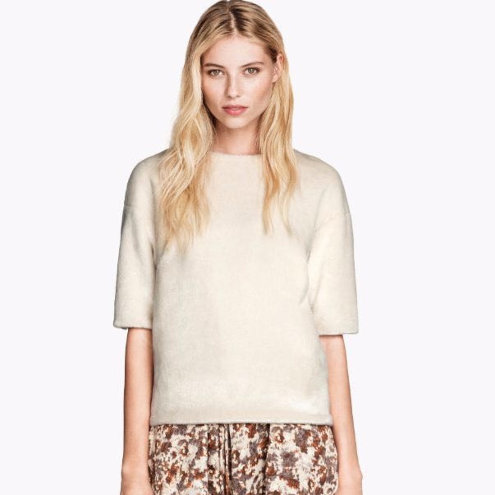 H&M Faux Fur Top